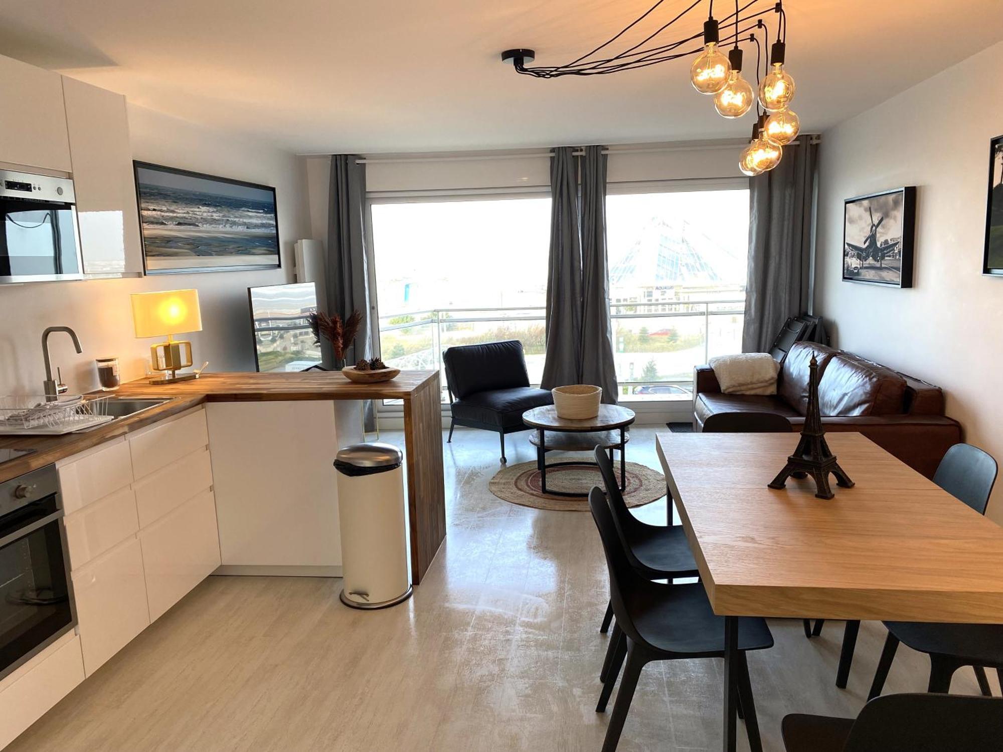 T2 Cabine Traversant Vue Front De Mer Le Touquet Paris-Plage מראה חיצוני תמונה